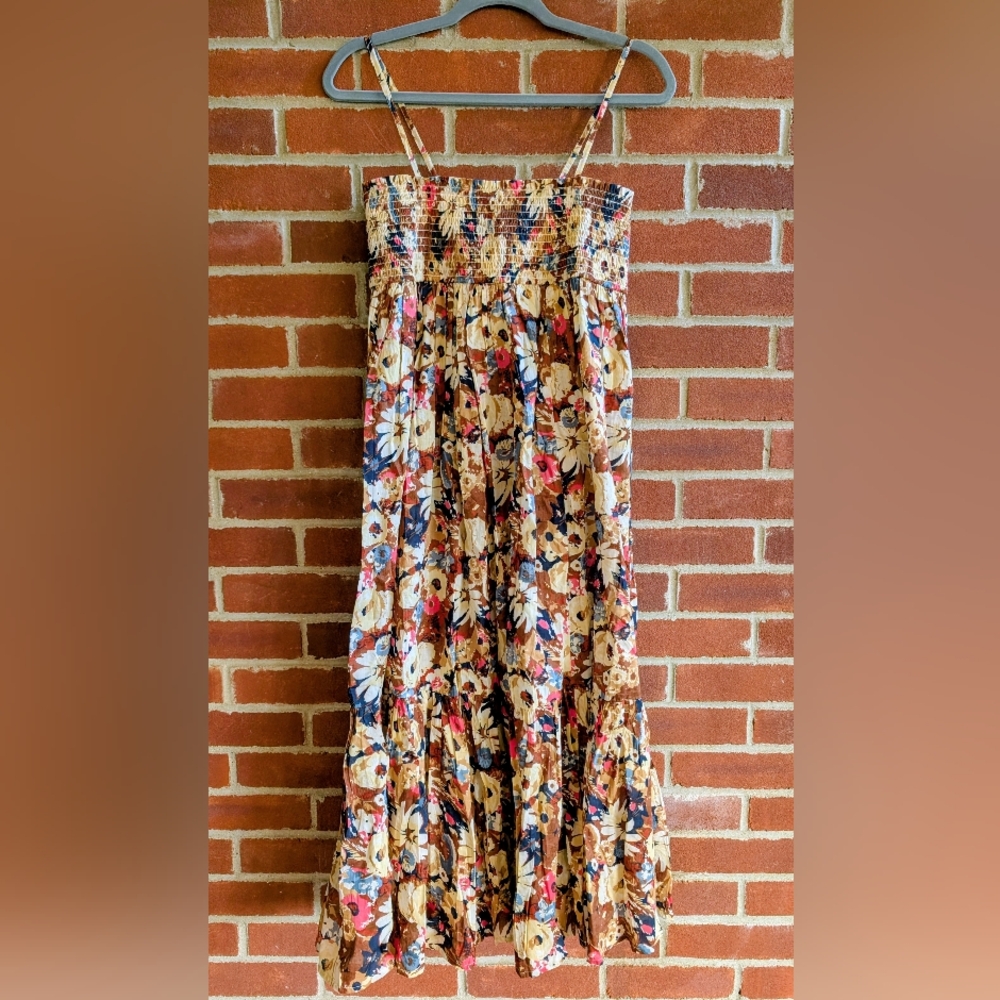 Natural Life Flora Cotton Convertible Maxi Skirt NWT